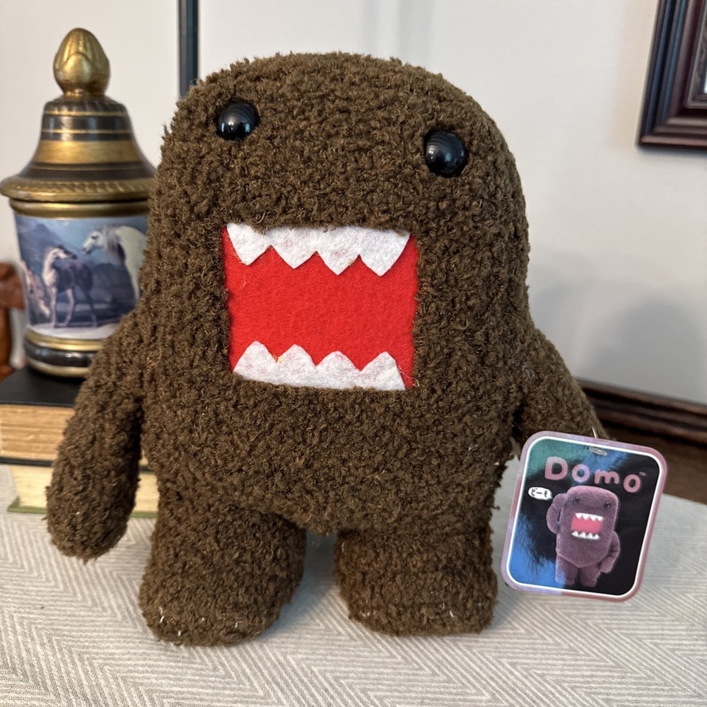 Domo kun NHK Mascot Plush 10" Sekiguchi Stuffed Toy Doll Japan